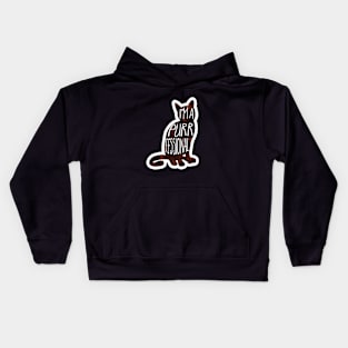 I'm a PURRfessional - funny cat quote Kids Hoodie